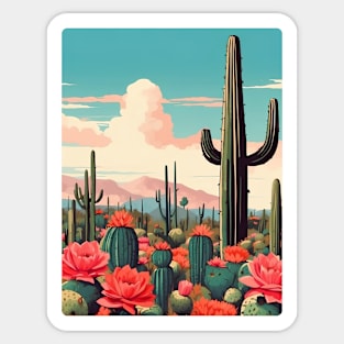 Desert Cacti Sticker